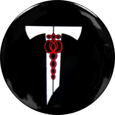 Odznak čierny T